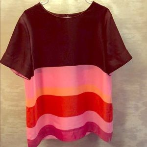 Banana Republic bold stripe blouse